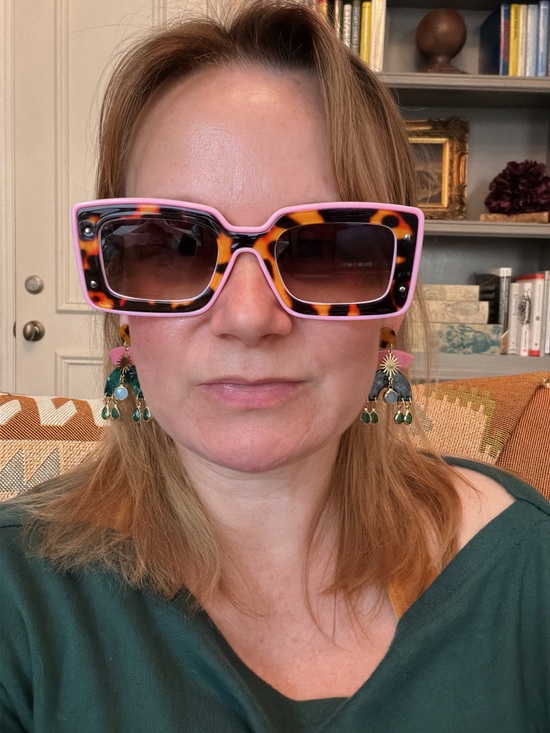 Bold Square Sunglasses in Pink & Tortoiseshell
